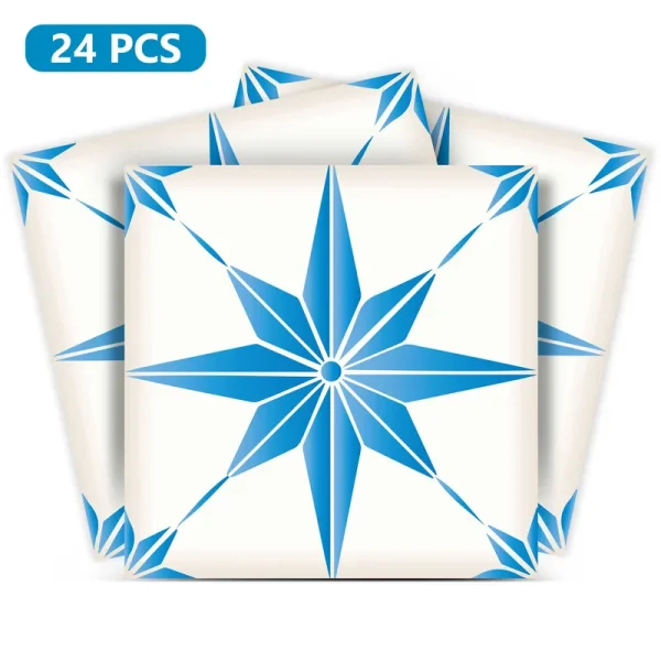 Transform Your Home with Our Peel and Stick Tile Stickers Model - B74 12x12-inch / 30.5X30.5-cm / Blue