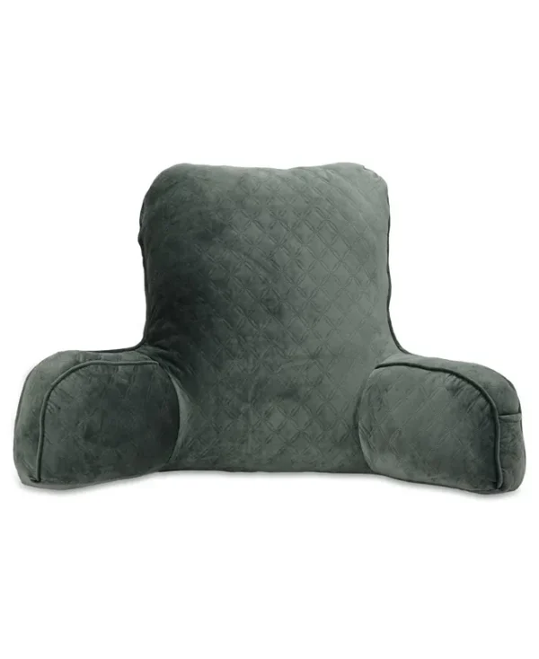 Arlee Home Fashions Every Bed Rest Lounger Pillow, 32" x 17" - Gunmetal