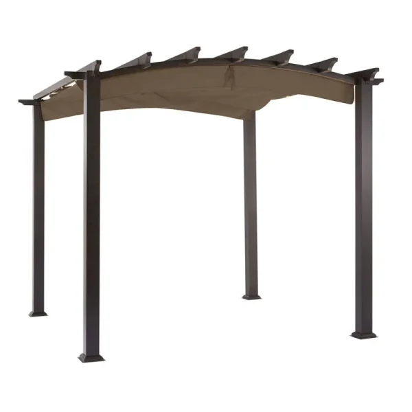 Garden Winds Replacement Canopy Top Cover for The Arched Pergola - Nutmeg