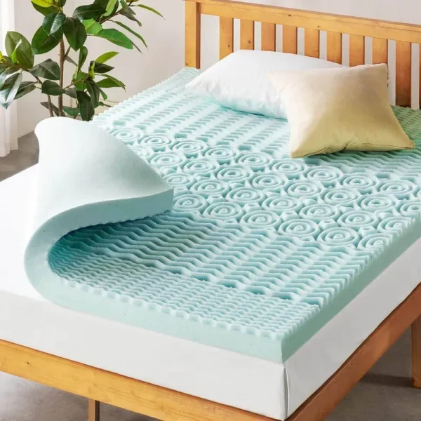 4 in. Queen Cooling Gel 5-Zone Memory Foam Mattress Topper