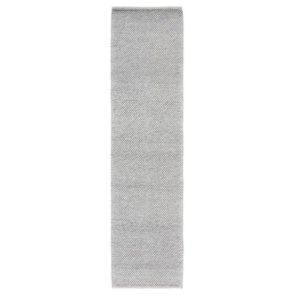 Almus Handmade Tufted Wool Silver Area Rug Beachcrest Home Rug Size: Runner 2'3" x 7'