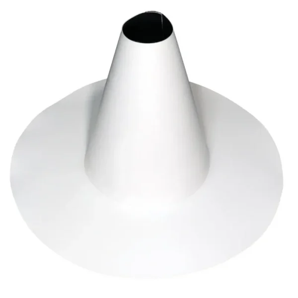 Flashco PVC Small Short Conical Closed Pipe Flashing Roof Boot, 0.5–2.0 in, Gray (17FCBPSSGY)
