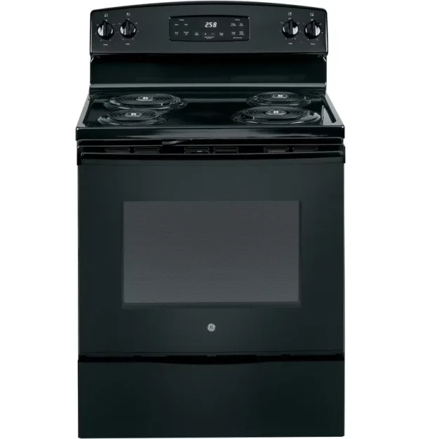 GE Appliances JB258DMBB 30 in Electric Freestanding Range Black