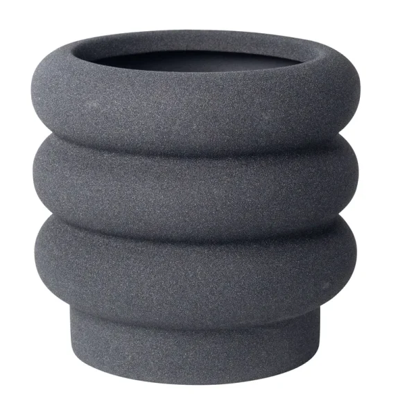 Better Homes & Gardens Pottery 6 inch Chinooke Ceramic Bubble Planter, Black