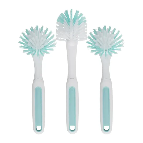 Goodcook Profreshionals 3 - Piece BPA - Free Kitchen Dish Brush Set, Teal