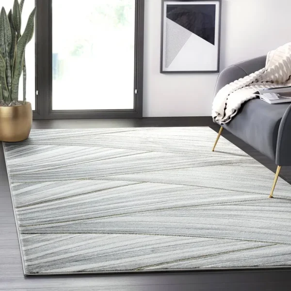 Mifflinville Abstract Area Rug in Gray Mercer41 Rug Size: Rectangle 4' x 6'