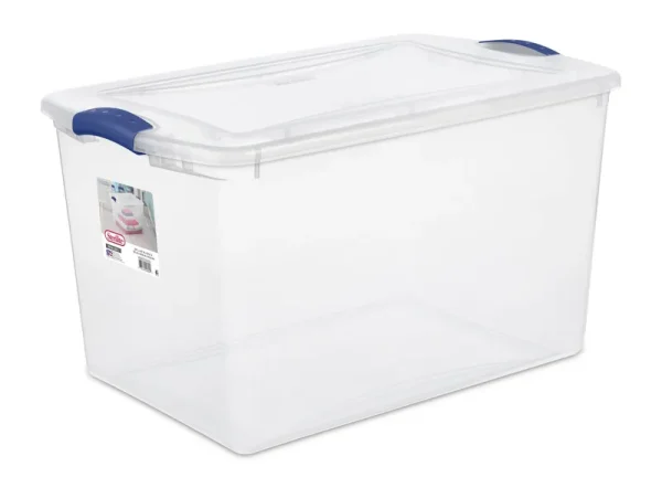 Sterilite Latch Box Stadium Blue 66 qt
