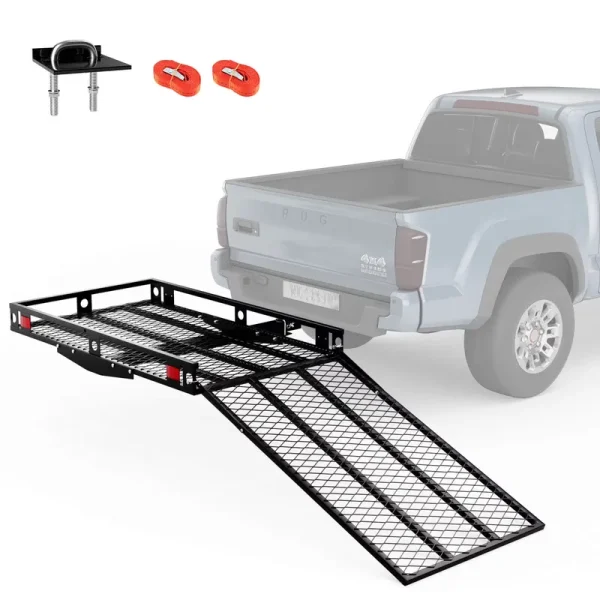 Costway 500 lb Strong Wheelchair Hitch Carrier Mobility Electric Scooter Loading Ramp