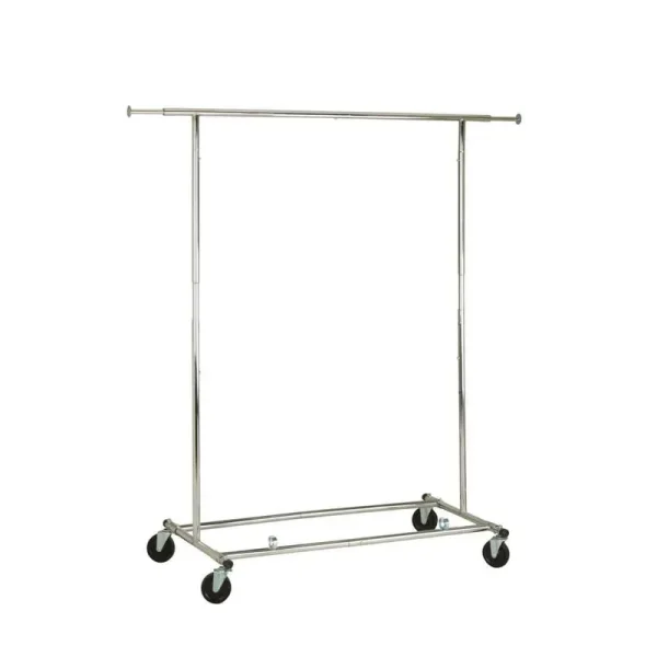 Chrome Steel Clothes Rack 73.6 in. W x 66.5 in. H
