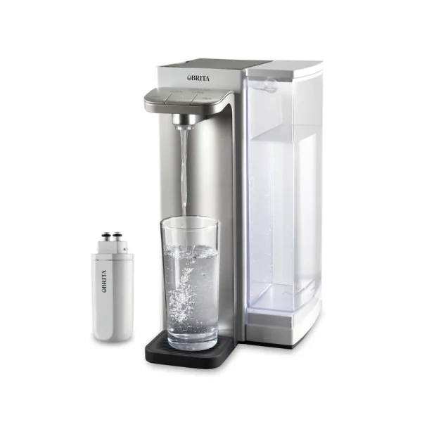 Brita Hub Instant Powerful Countertop Water Filtration System, White