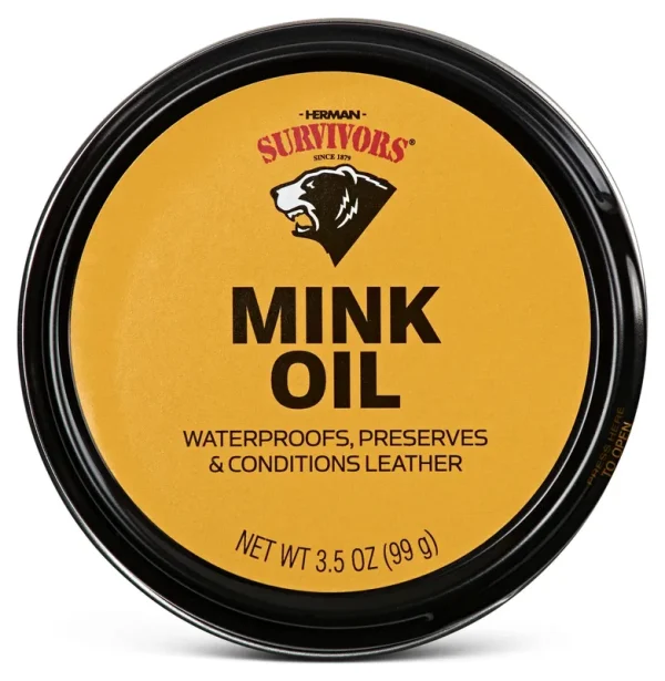 Herman Survivors Mink Oil, 3.5 Ounce Leather Waterproof and Conditioner, Size: 3.5 oz