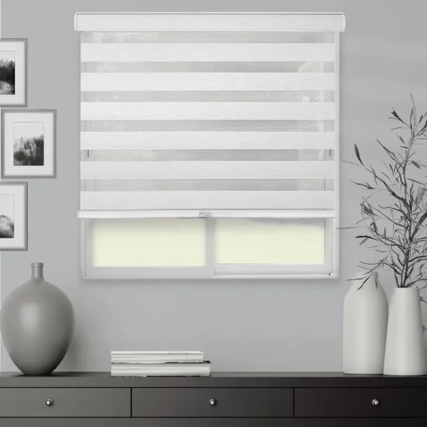 Chicology Cordless Zebra Shades - Basic Natural - 23"W x 72"H