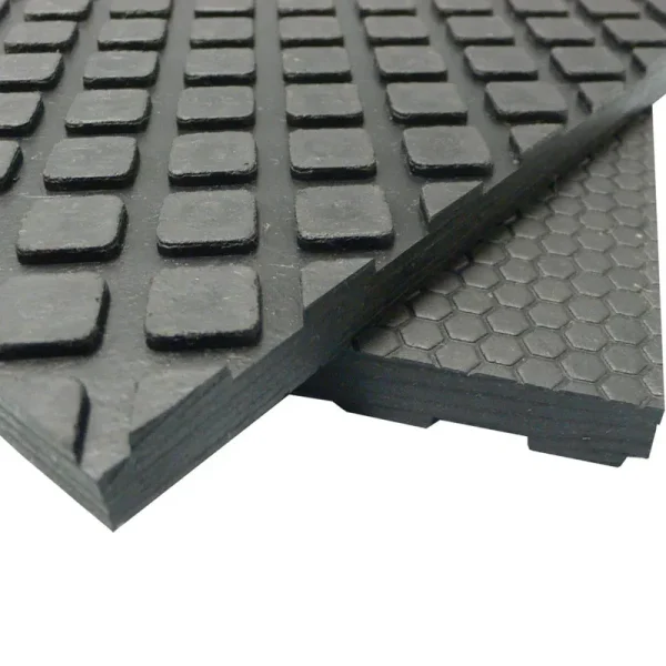 Rubber-Cal Maxx-Tuff 1/2 in. x 24 in. x 36 in. Black Heavy Duty Rubber Floor Protection Mat
