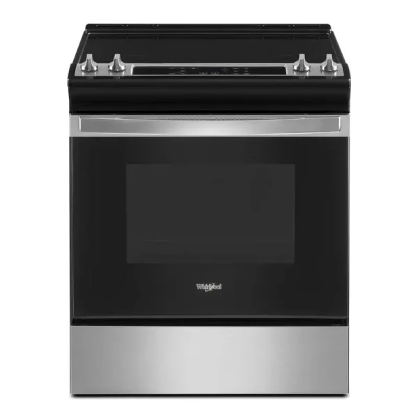 Whirlpool Electric Range with Frozen Bake Technology in Stainless Steel | 4.8 Cu. ft. | WEE515S0LZ