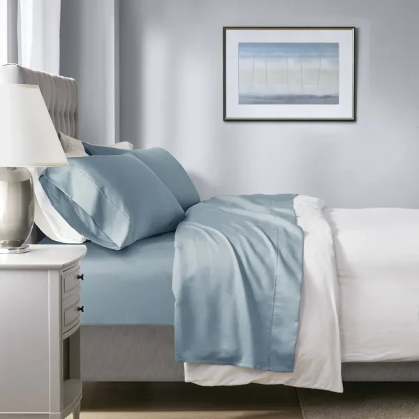 Beautyrest Temperature Regulating 1000 Thread Count 4-pc. Sheet Set, Full - Blue