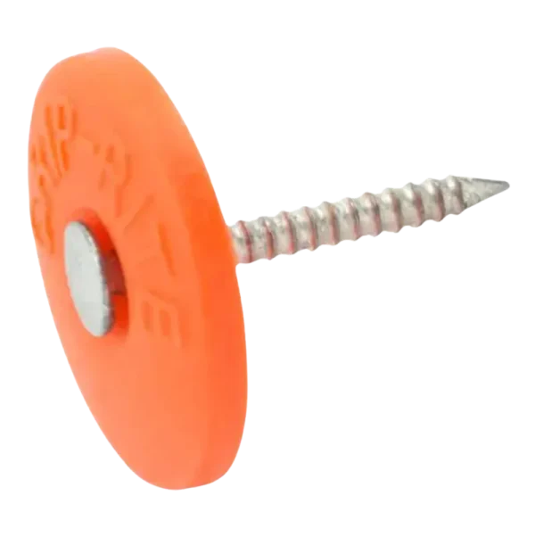 Grip-Rite 1-in Electro-Galvanized Round Plastic Cap Nails, 2,000-Count Box
