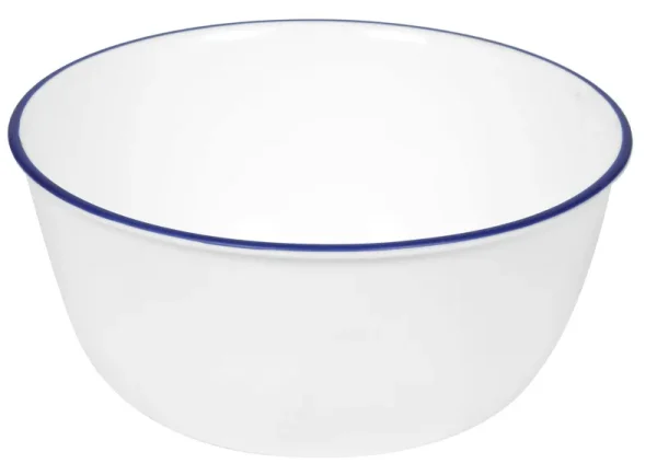 Corelle Livingware Classic Cafe 28-oz Bowl, Navy Blue/White