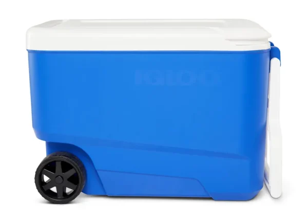 Igloo 38 qt Ice Chest Cooler with Wheels, Blue