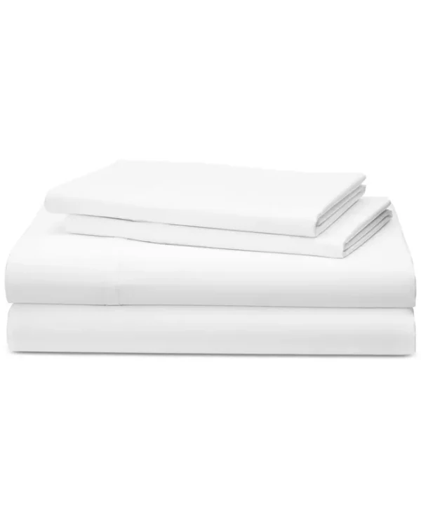 Lauren Ralph Lauren Spencer Solid Sheet Set - White - Queen
