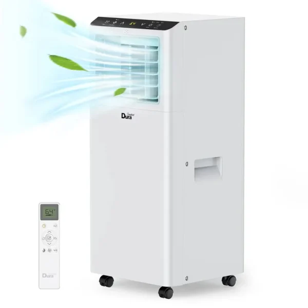 DuraComfort Portable Air Conditioner for Room Up to 175 sq.ft 3-in-1 AC Unit 4900btu 8000BTU ASHRAE Cooling Dehumidifying Fan