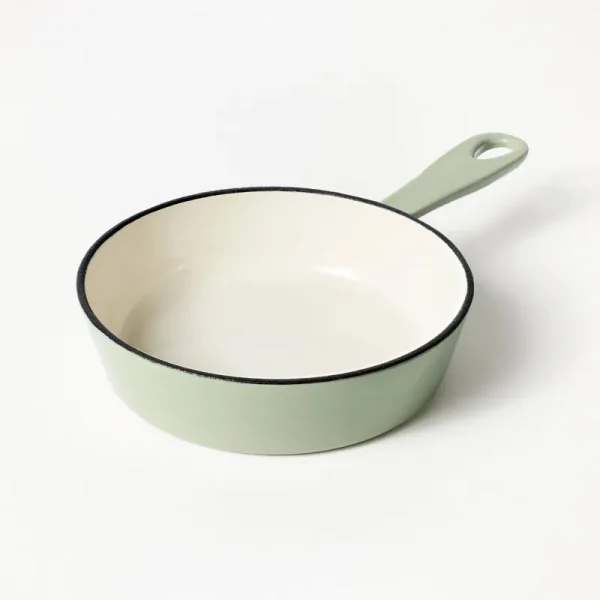 6" Enameled Cast Iron Skillet Sage Green - Figmint