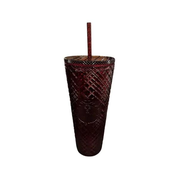 Starbucks Kitchen | Starbucks Tumbler Merlot Red Jeweled- Holiday 2022 - Venti 24oz | Color: Red | Size: Os | Rainbowrave32's Closet