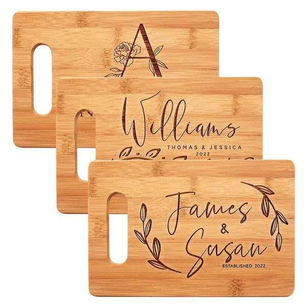 Be Burgundy Personalized Cutting Board, Bamboo Cutting Board - Personalized Gifts - Wedding Gifts for The Couple, Engagement Gifts, Gift