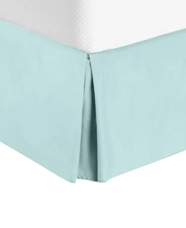 Nestl Bedding 14" Tailored Drop Premium Bedskirt, Queen - Light Blue