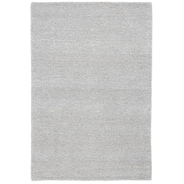 Almus Handmade Tufted Wool Silver Area Rug Beachcrest Home Rug Size: Rectangle 6' x 9'