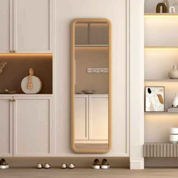 Donella Rectangle Wood Mirror AllModern Finish: Wood