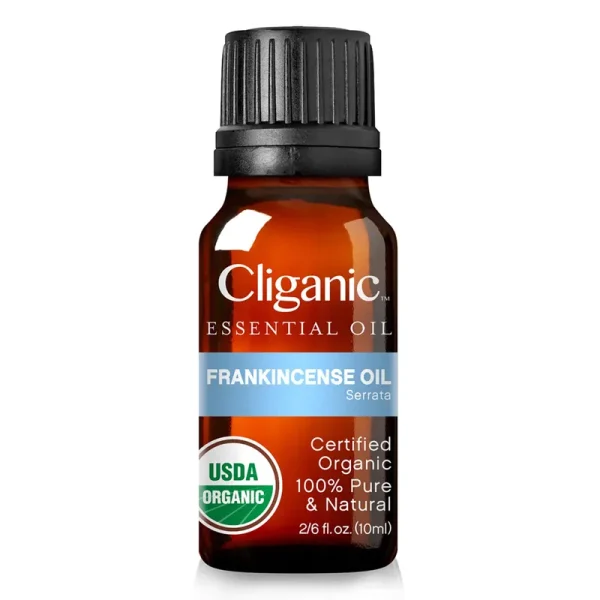 Cliganic USDA Organic Frankincense Essential Oil - Boswellia Serrata, 100% Pure