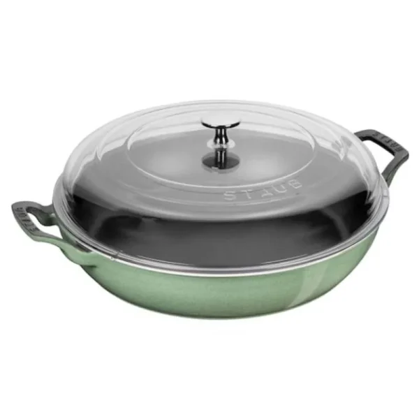 Staub Enameled Cast Iron Everything Braiser, 3 1/2-Qt., Sage | Williams Sonoma