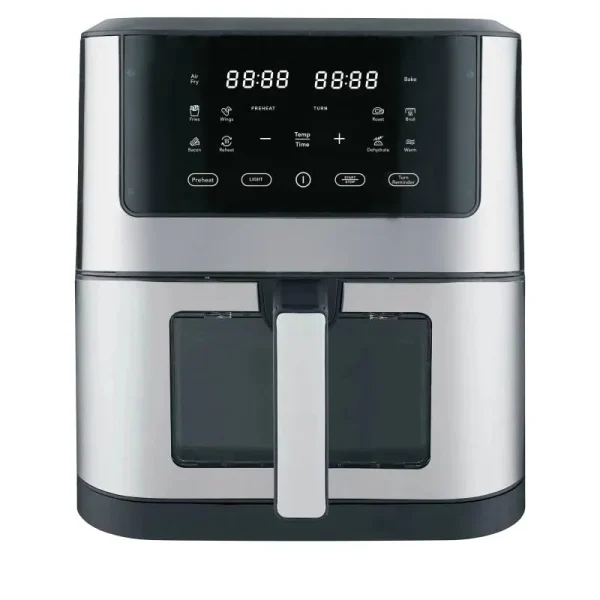 Frigidaire Digital Air Fryer Stainless Steel with Viewing Window 8.5 Quart