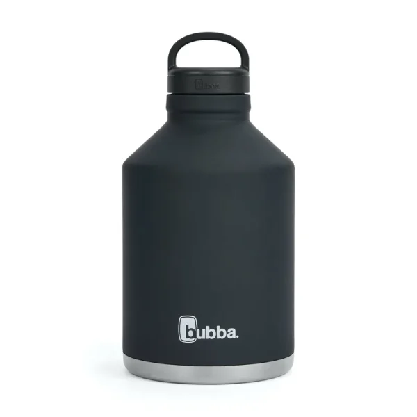 Bubba Growler Stainless Steel Water Bottle with Wide Mouth Rubberized Black Licorice, 84 fl. oz., Size: 84 fl oz