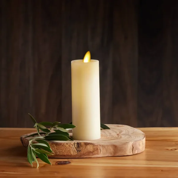 Unscented Pillar Candle Luminara Size: 6.1" H x 2" W x 2" D