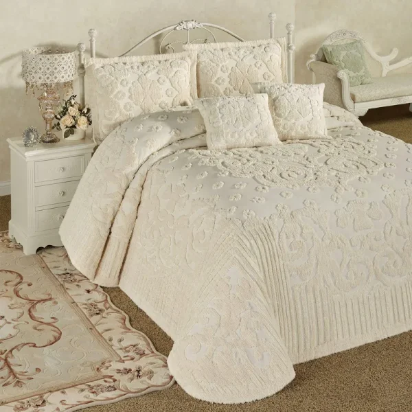 Touch of Class Laurent Grande Bedspread Set Ecru Bedspread Set Queen