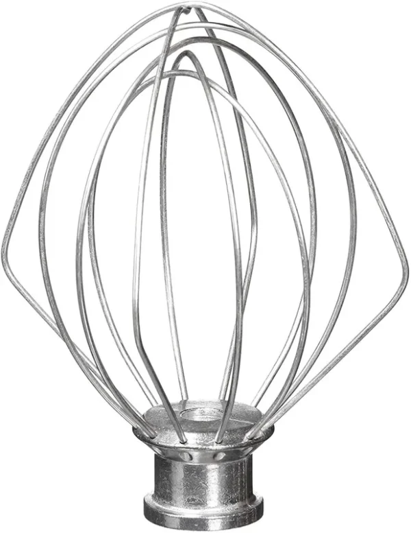 6-Wire Whip Attachment Fits KitchenAid Tilt-Head Stand Mixer Replace K45ww Stainless Steel Egg Heavy Cream Beater Cakes Mayonnaise Whisk
