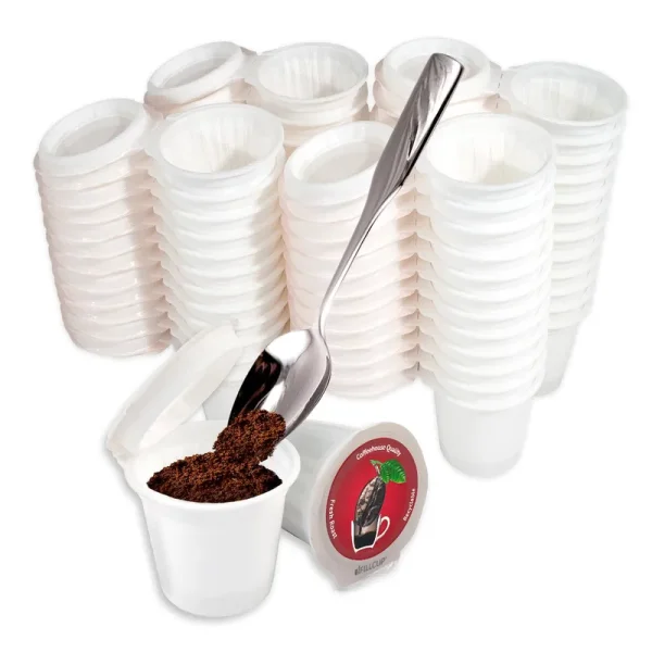 iFillCup, 48 Count Red - Fill Your Own Single Serve Pods. Eco Friendly 100% Recyclable Pods for Use in All K Cup Brewers Including 1.0 & 2.0 Keurig.