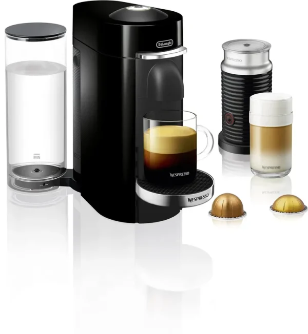 De'Longhi Nespresso VertuoPlus Coffee and Espresso Maker with Aeroccino, Black