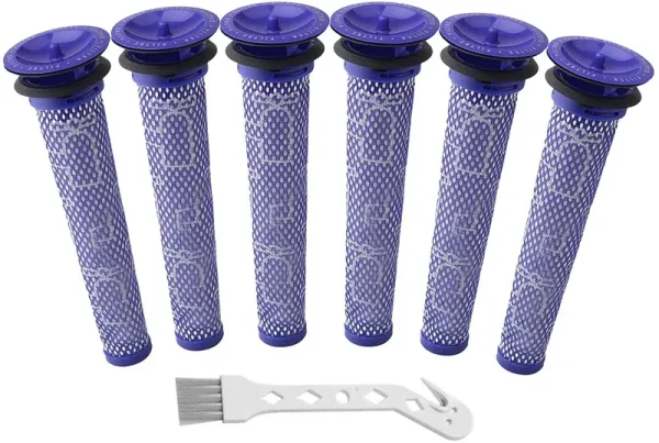 6 Pack Replacement Pre Filters for Dyson DC58, DC59, V6, V7, V8. replaces Part 965661-01. 6 Filters