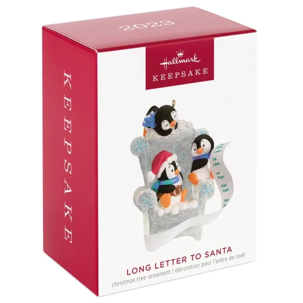 Hallmark 2023 Long Letter to Santa Penguin Ornament
