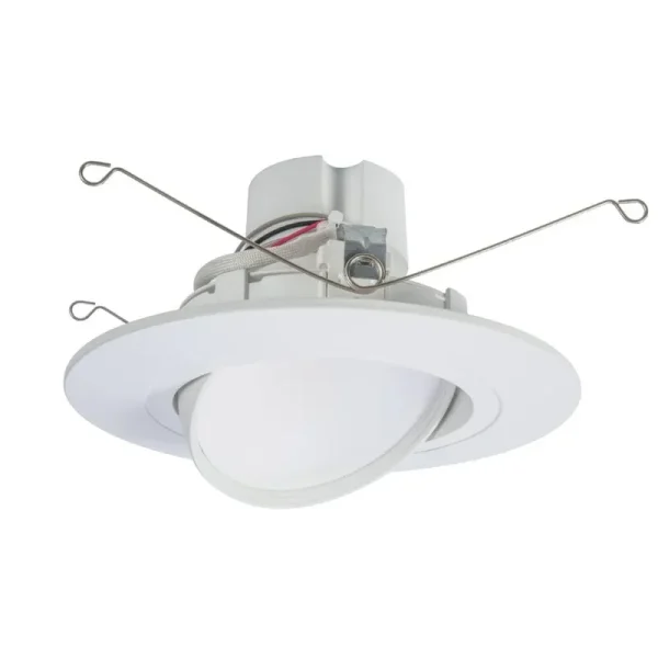 Halo 5/6 in. 2700-5000K Selectable CCT Integrated LED White Retrofit LED Module Recessed Light with Gimbal Trim
