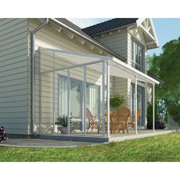 Palram Feria 10' Patio Cover Sidewall Kit - White