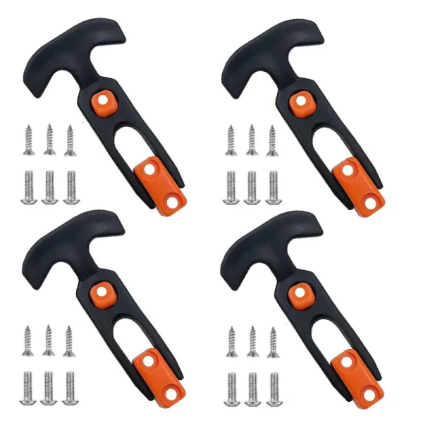 Creatyi 4 Pcs Cooler Latch Replacements Durable Cooler Replacement Lid Latches (Orange)