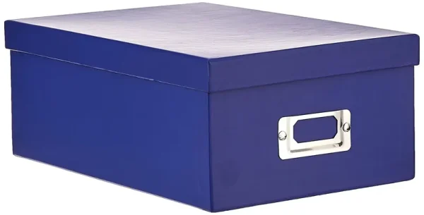 Pioneer Scrapbook Storage Box, Bright Blue