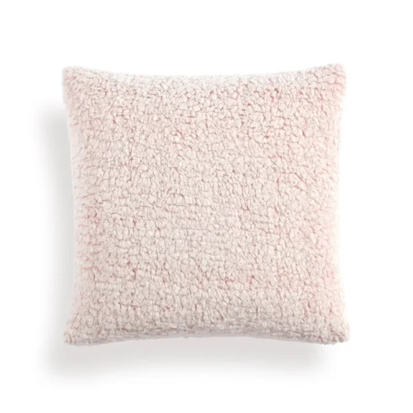 Lush Decor Cozy Soft Sherpa Reversible Decorative Pillow Cover - Blush