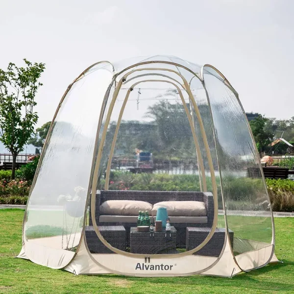 Alvantor Pop Up Bubble Tent - 10�� x 10�� Instant Igloo Tent - 4-6 Person Screen House for Patios - Large Oversize Weather Pod - Cold Protection Camping