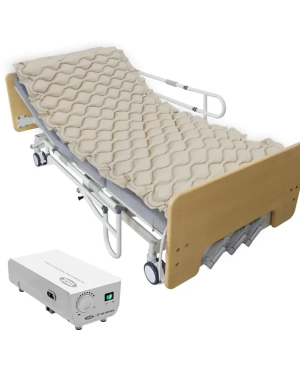VOCIC Medical Grade Alternating Air Pressure Mattress with Electric Quiet Pump System and Built-In Fuse - Prevent Bed Sores and Pressure Ulcers - Air