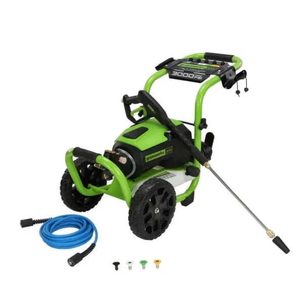 Greenworks Pro 3000 PSI 2-Gallon-GPM Cold Water Electric Pressure Washer New