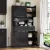 Fluted Pantry Cabinet(Black)